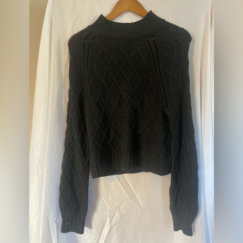 Black Knit American Eagle Sweater